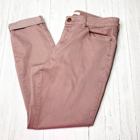 lauren conrad cuffed skinny ankle jeans